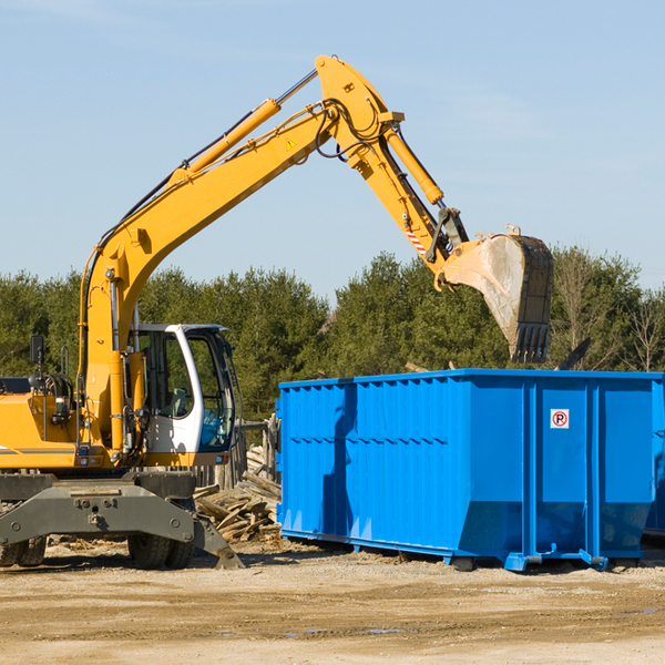 what are the rental fees for a residential dumpster in Empire